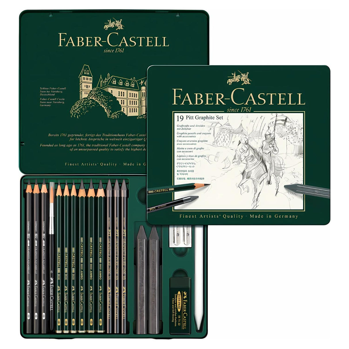 Faber Castell Pitt Graphite - Kit Grafito Lápices y Accesorios