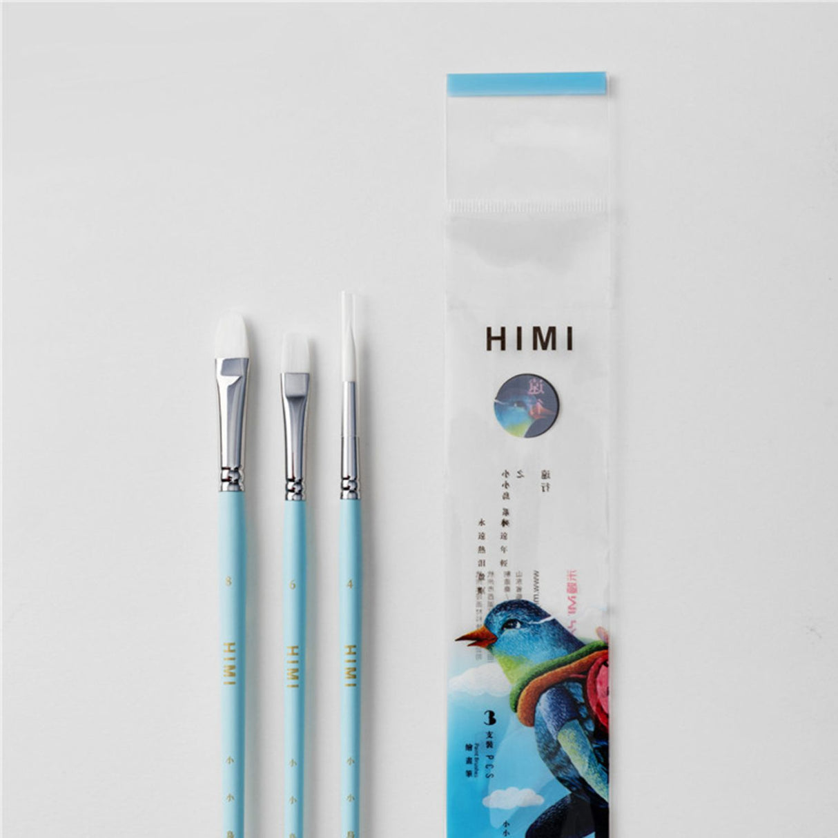 Himi - Set 3 Pinceles Little Bird Blue Express Edition