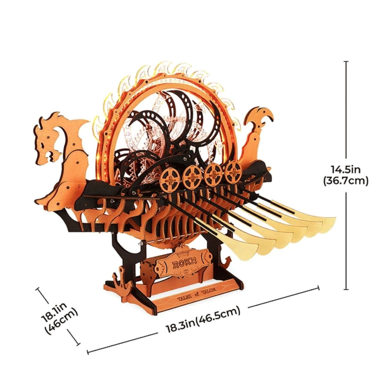 Rokr - Puzzle 3D Viking Dragon Ship