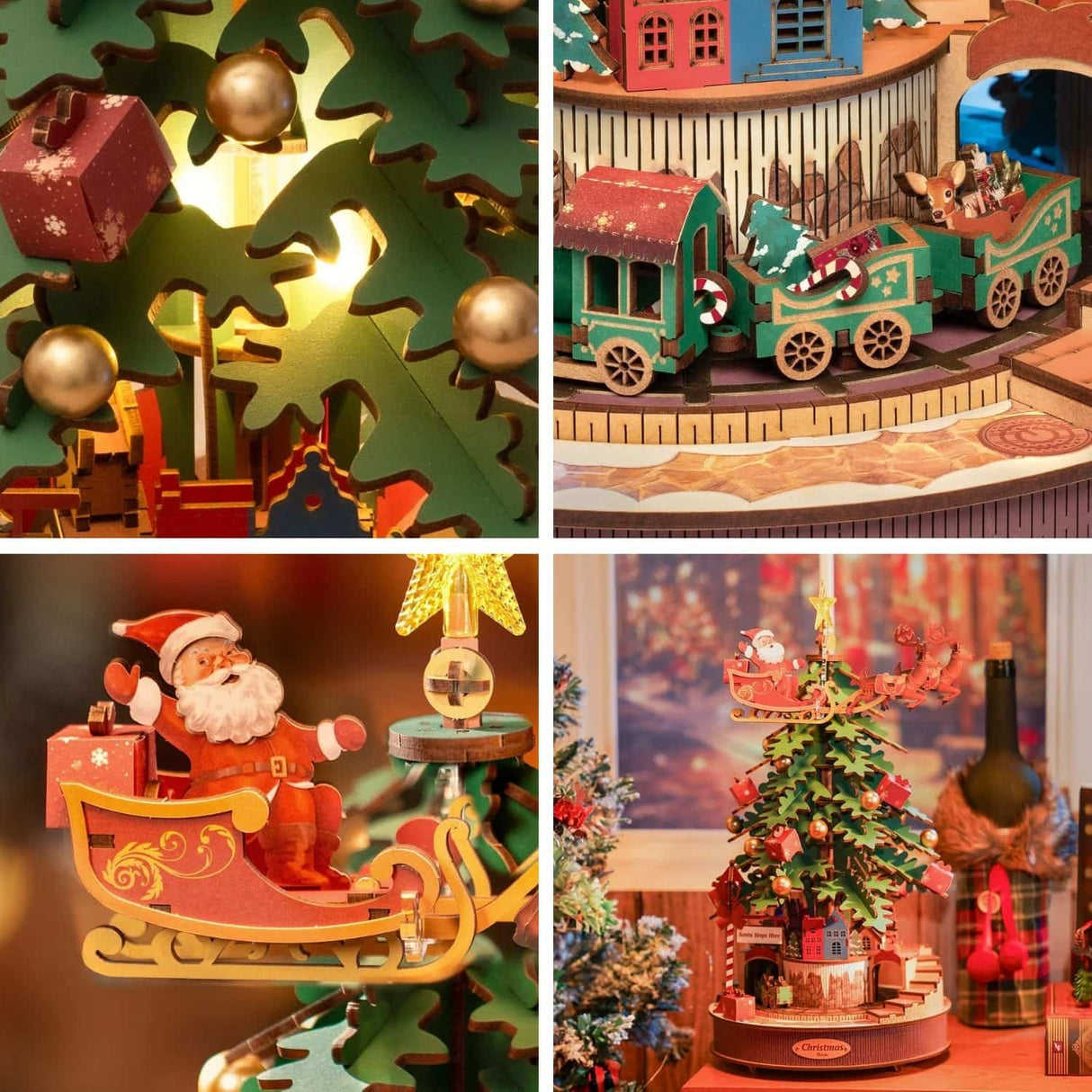 Rolife Music Dreamer - Miniatura Armable Christmas Melody Tree Árbol de Navidad Musical