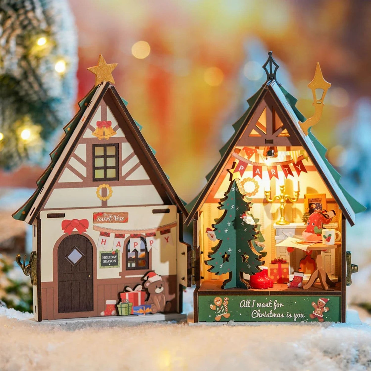 Rolife Secret World - Miniatura Armable Twinkling Christmas House