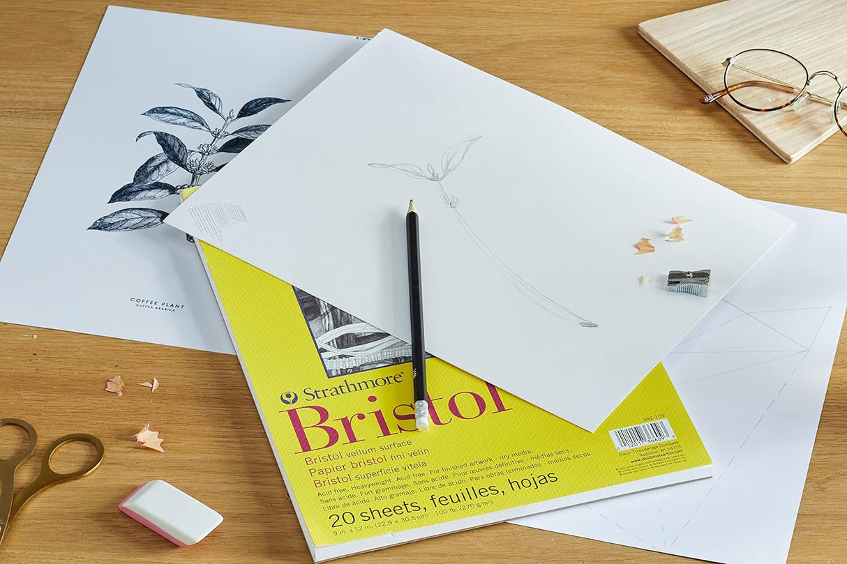 Strathmore Bristol - Croquera 22,9 x 30,5 cm 20 hojas