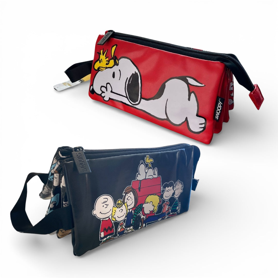 Mooving - Estuche para Lápices Cuádruple Snoopy