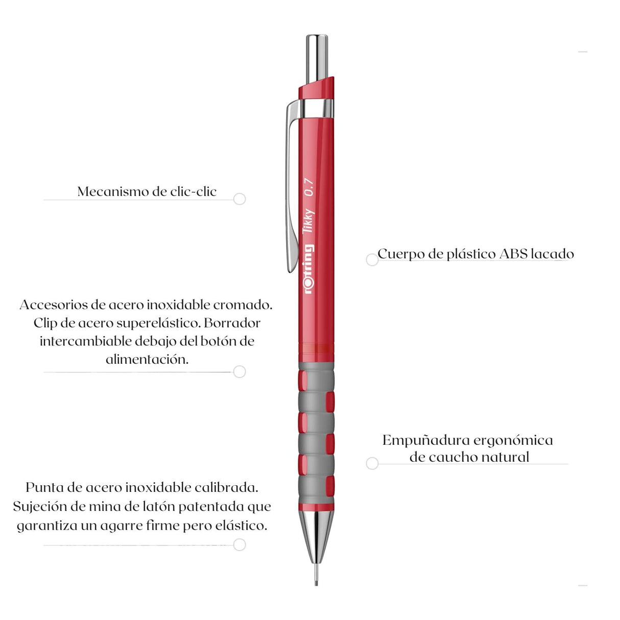 Rotring Tikky - Portaminas 0,7 mm