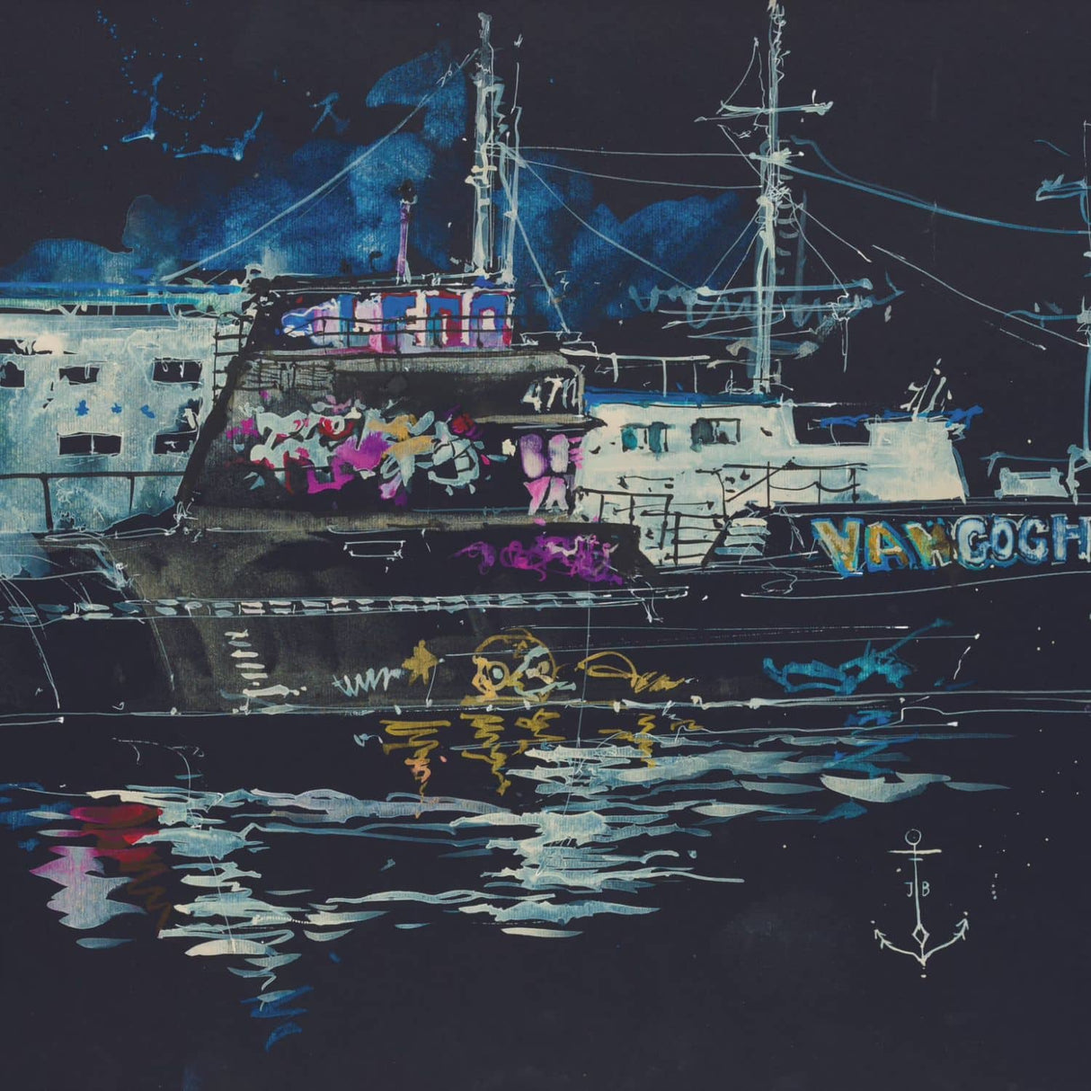 Van Gogh Black Paper - Pack 12 Hojas Papel Acuarela Negro A4 21 x 29,7 cm