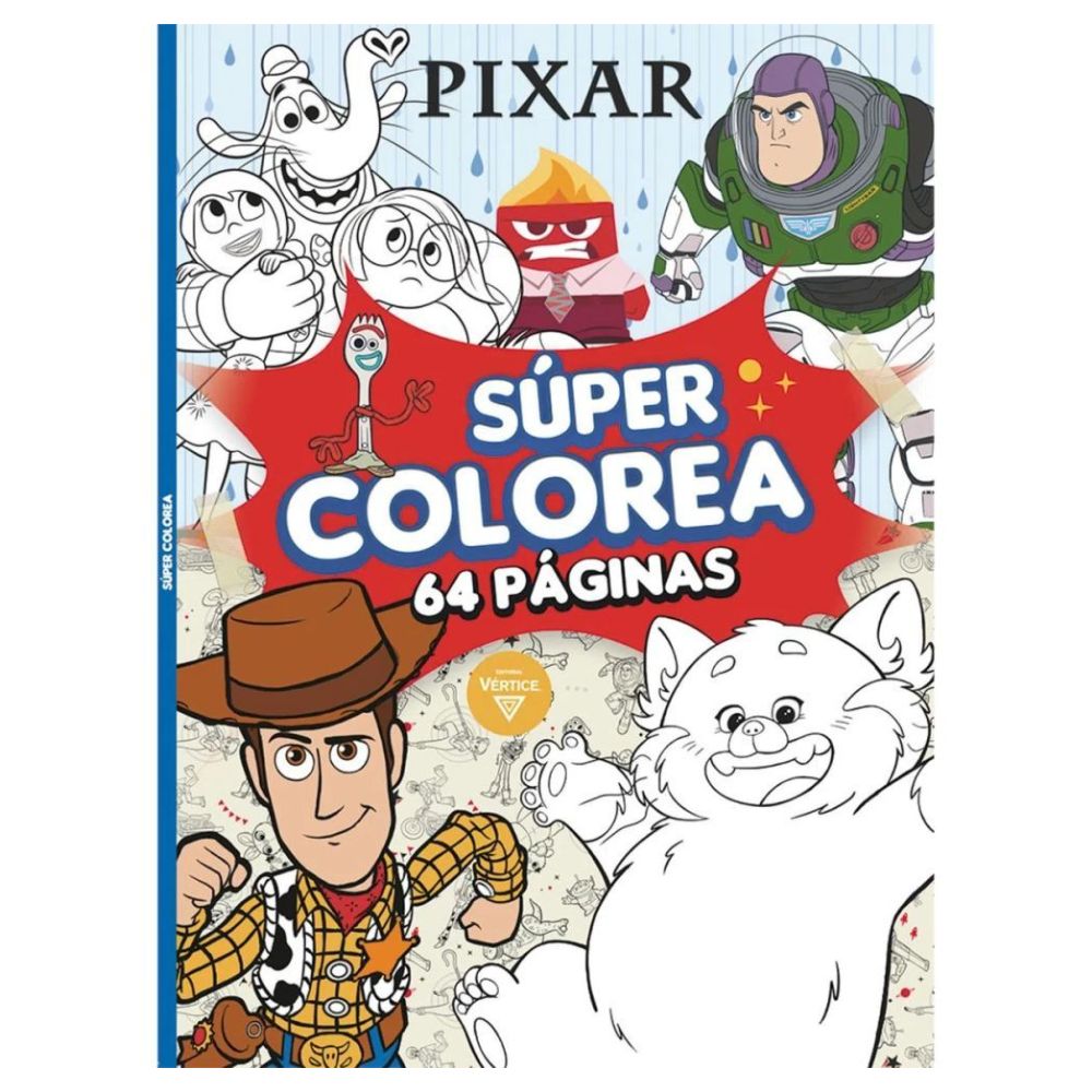 Vertice - Libro para Colorear Super Colorea 64 pag Disney Pixar