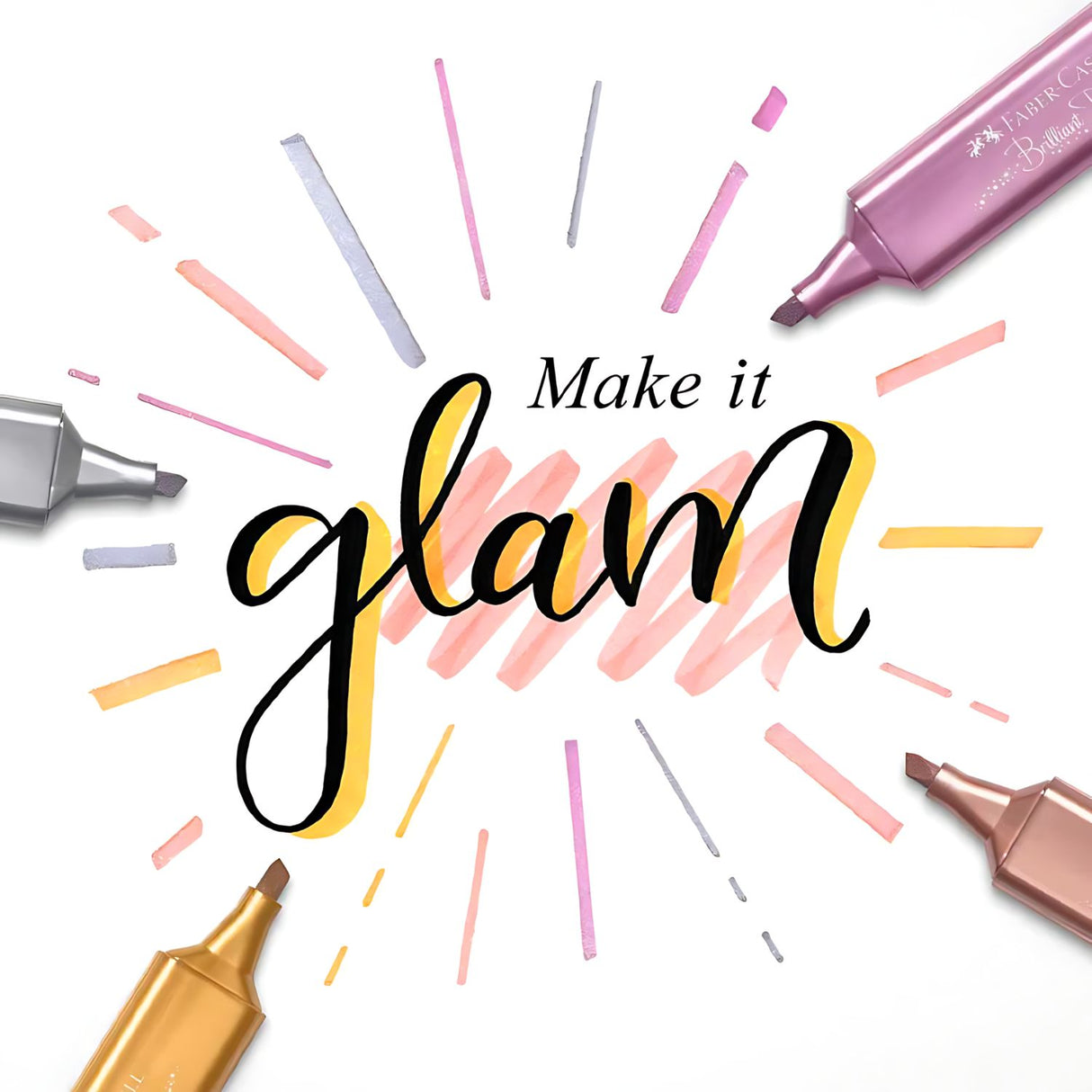 Faber Castell - Set 4 Destacadores Metallic