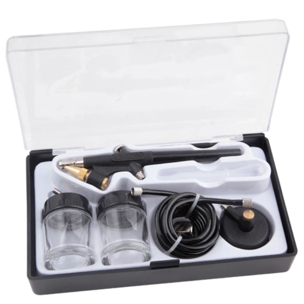 Aerógrafo Básico de Acción Simple con Accesorios