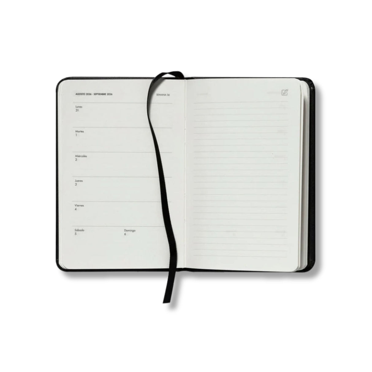 Artel - Agenda 2026 Semanal A6 Negra