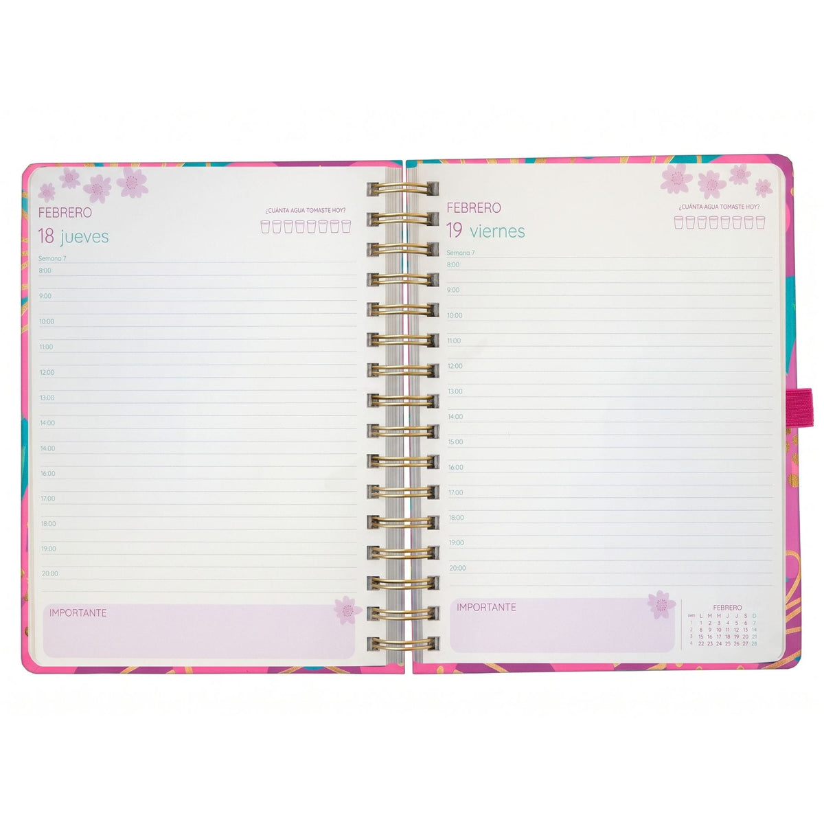 Artel - Agenda 2027 Diaria Espiral Neon Glow