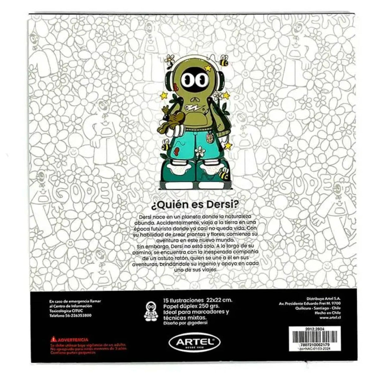 Artel - Block para Colorear Dersi Estuvo Aquí x Godersi