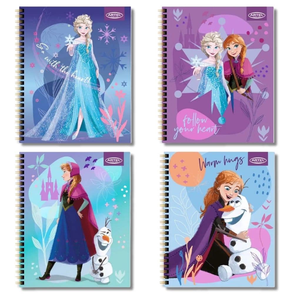 Artel - Cuaderno Universitario Disney 100 hojas 7 mm Frozen