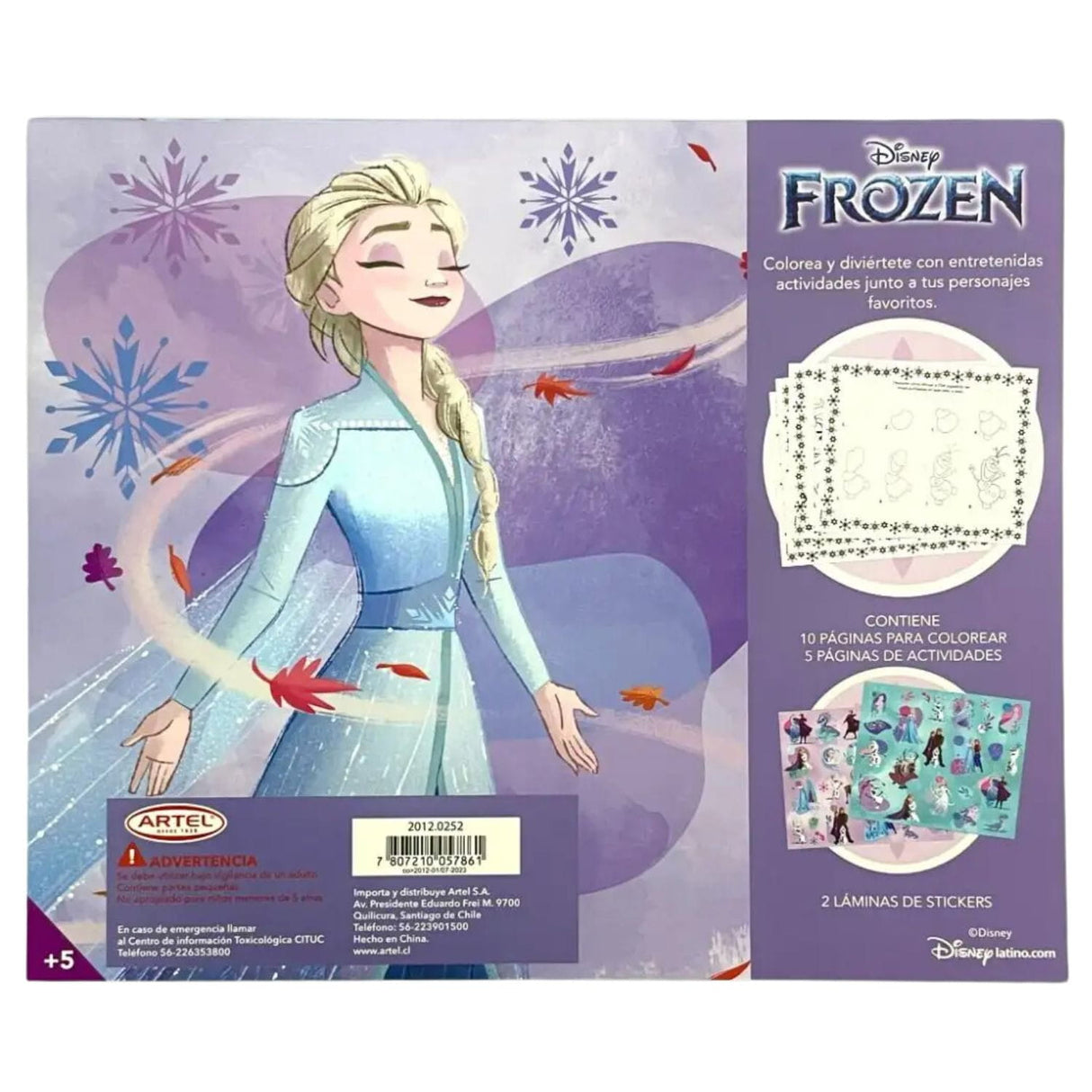 Artel Divertiblock - Block para Colorear Frozen Disney