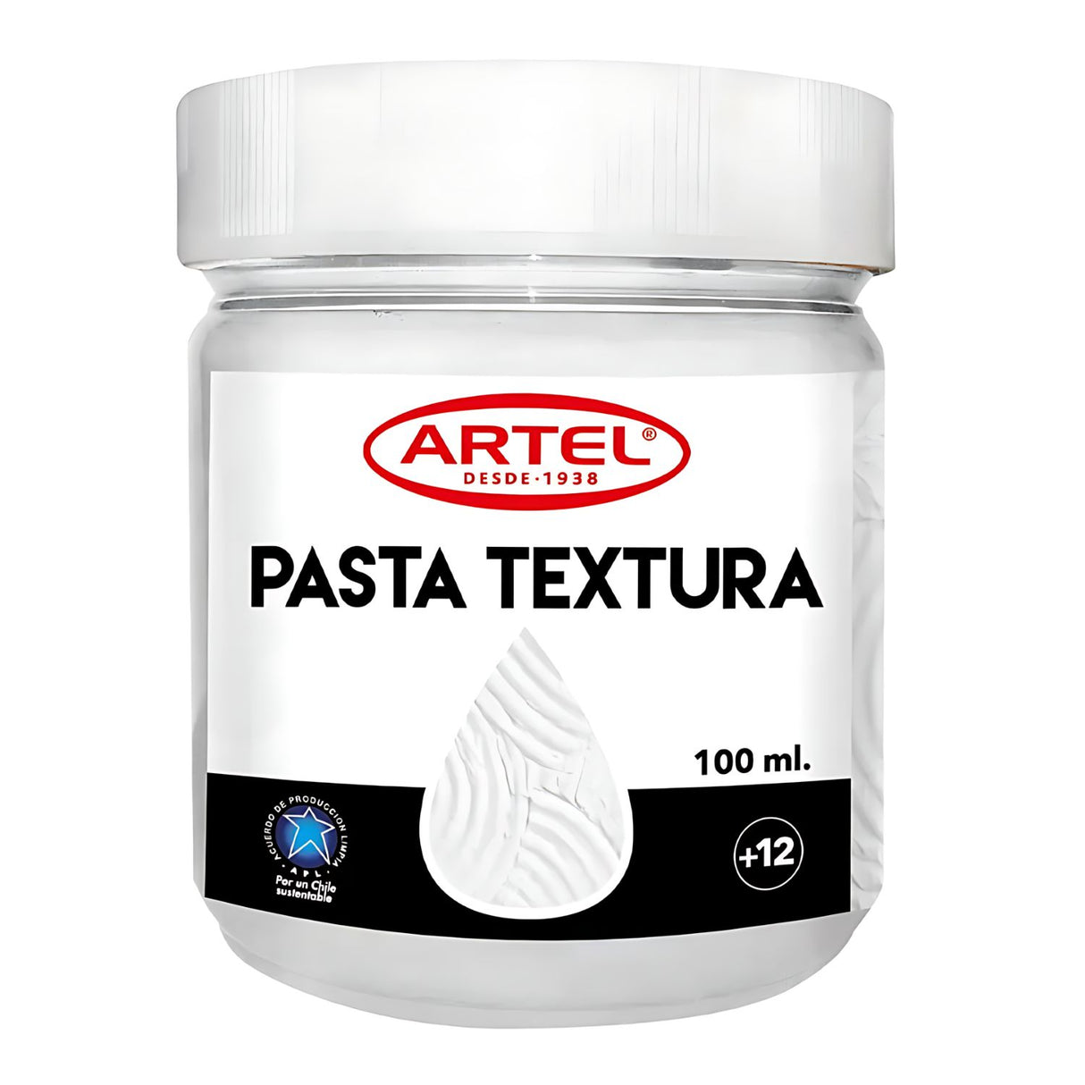 Artel - Pasta para Relieve Pasta Textura 100 ml Blanco Mate