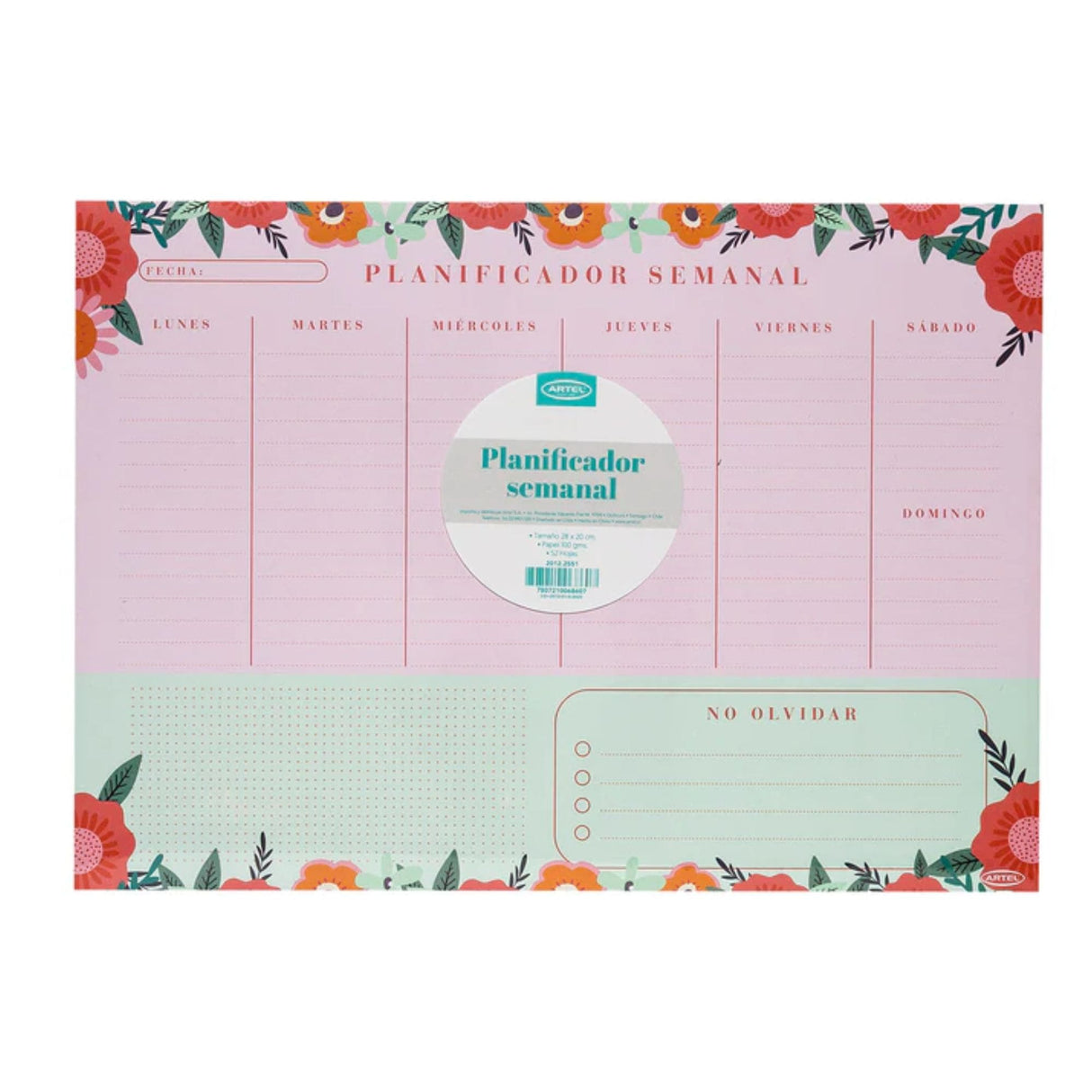 Artel - Planificador Semanal Flores