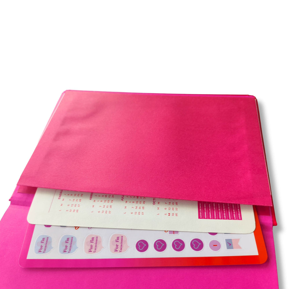 Artel - Planner 12 Meses Empastado Rosa Degradé