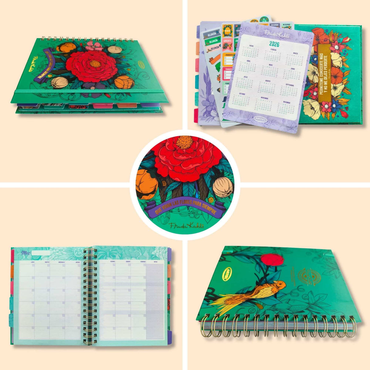 Artel - Planner 12 Meses Frida Kahlo