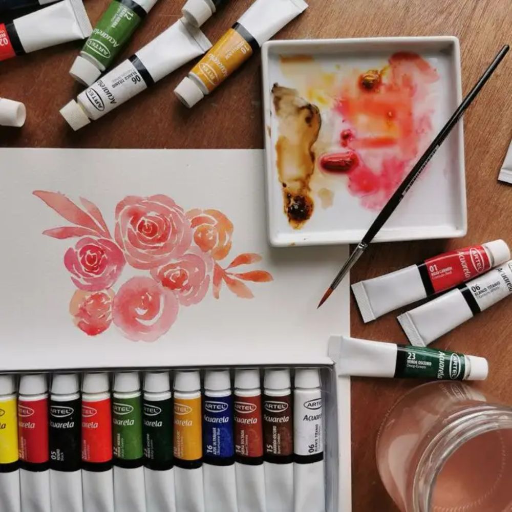 Artel - Set 12 Acuarelas en Tubos 12 ml