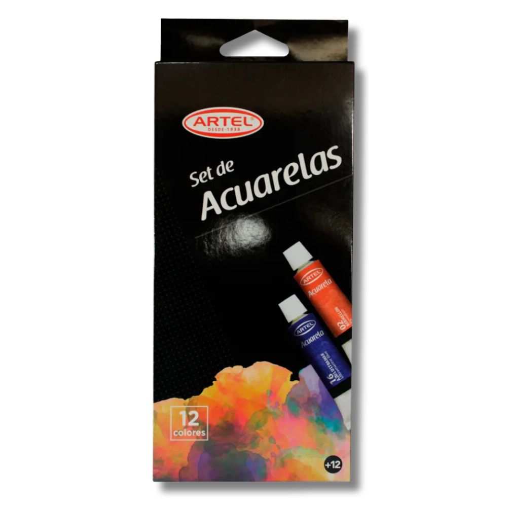 Artel - Set 12 Acuarelas en Tubos 12 ml