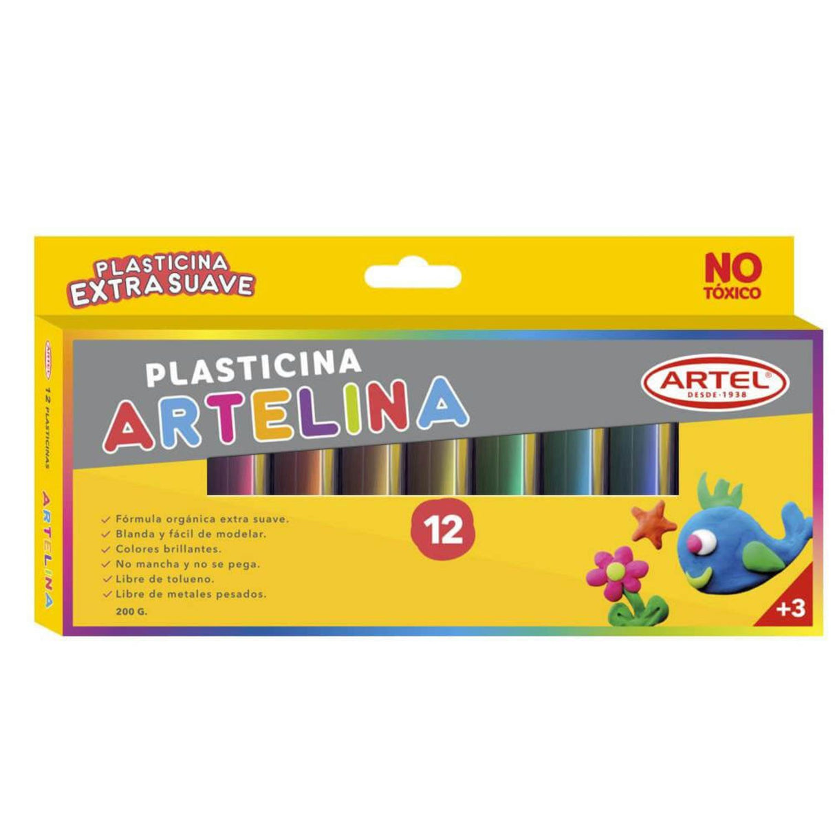 Artel - Set 12 Plasticinas Artelina Colores