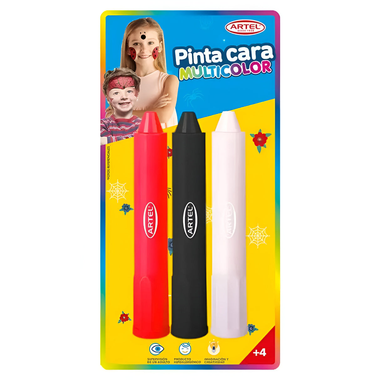 Artel - Set 3 Pinta Carita Multicolor Red