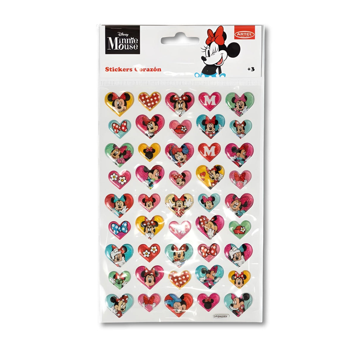 Artel - Stickers Pop Up Minnie Corazón