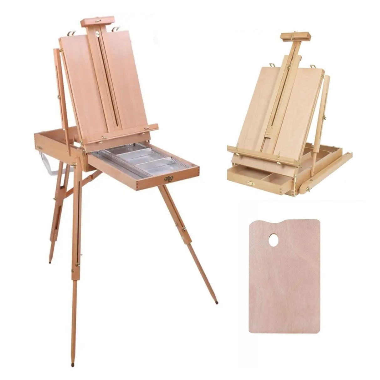 Atril Plegable Estilo Francés Color Madera Natural