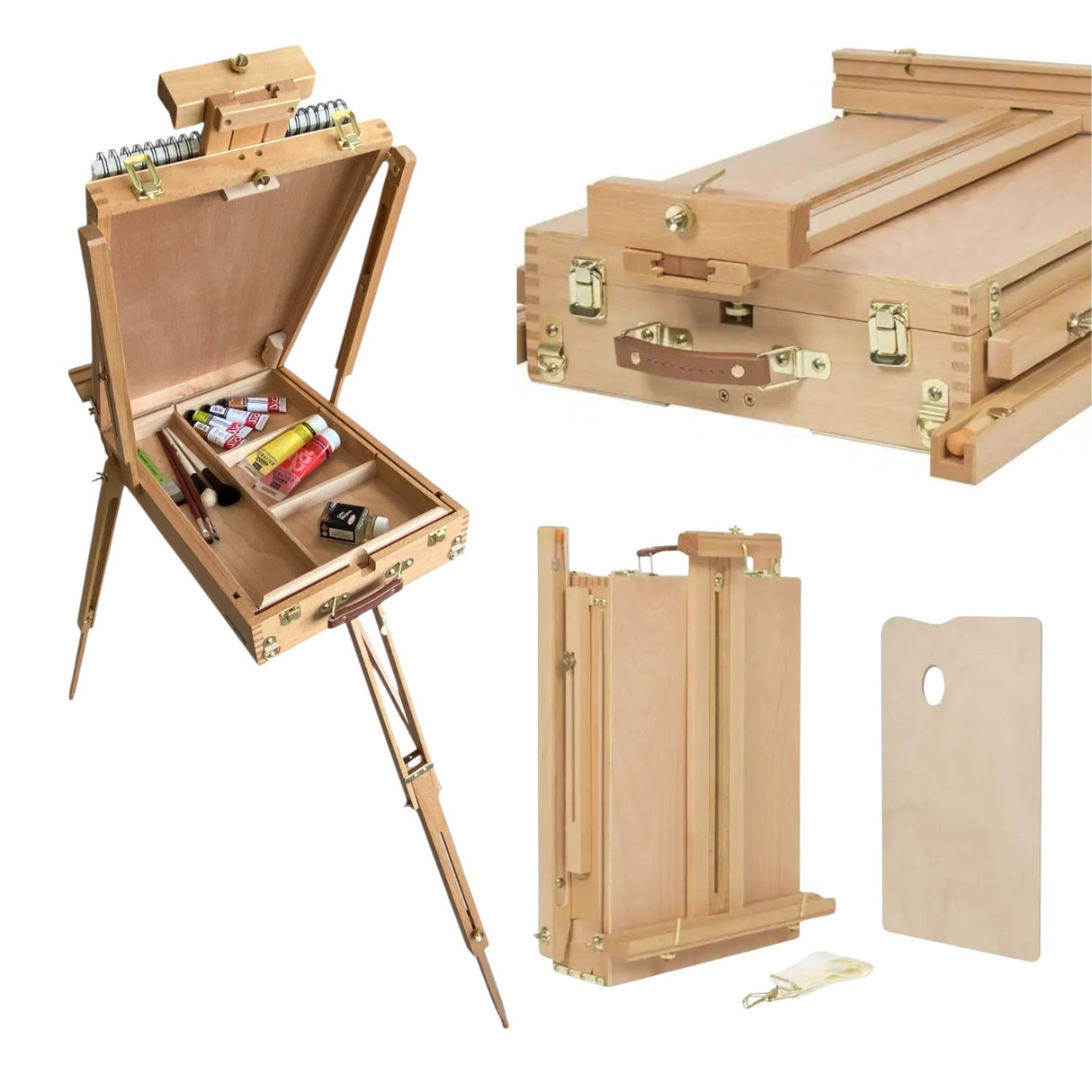 Atril Plegable Estilo Francés Color Madera Natural