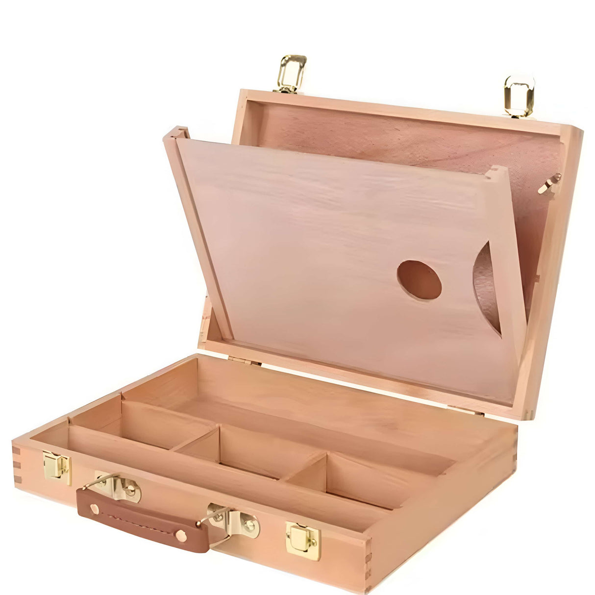 Caja Organizadora de Madera Tipo Maletín 32 x 24 cm
