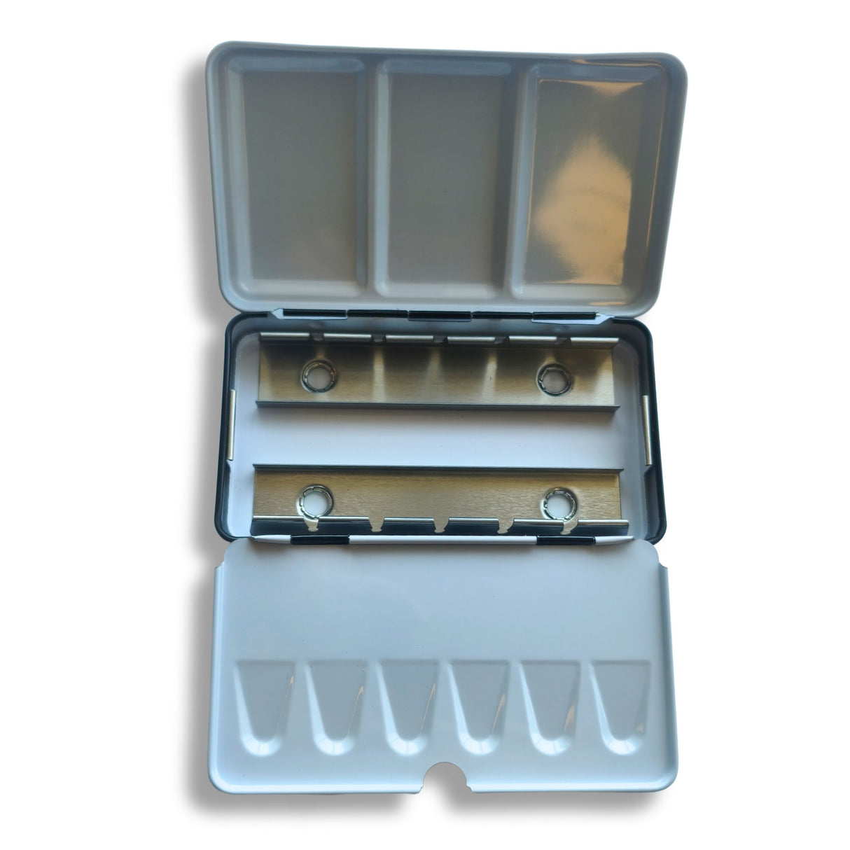 Caja Vacía Metálica para Acuarelas