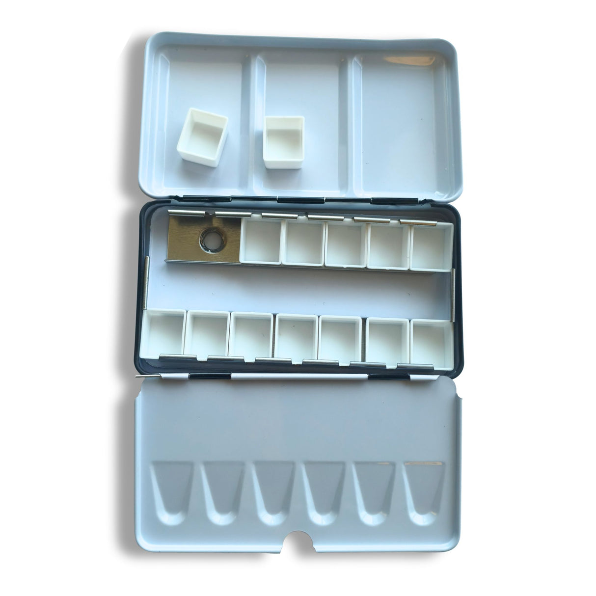 Caja Vacía Metálica para Acuarelas