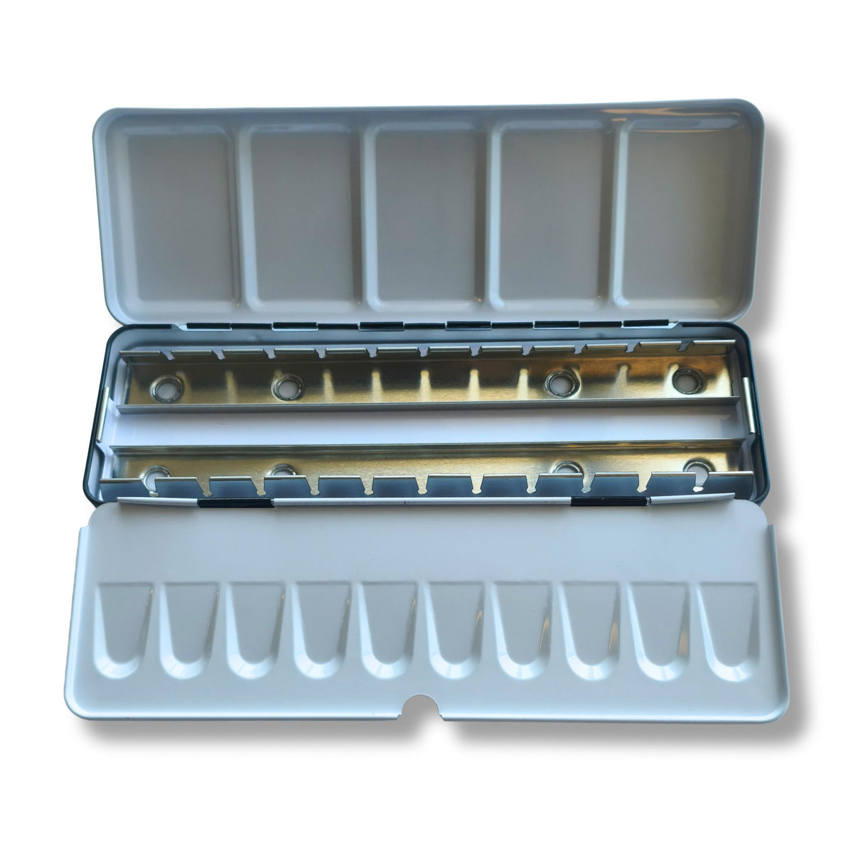 Caja Vacía Metálica para Acuarelas