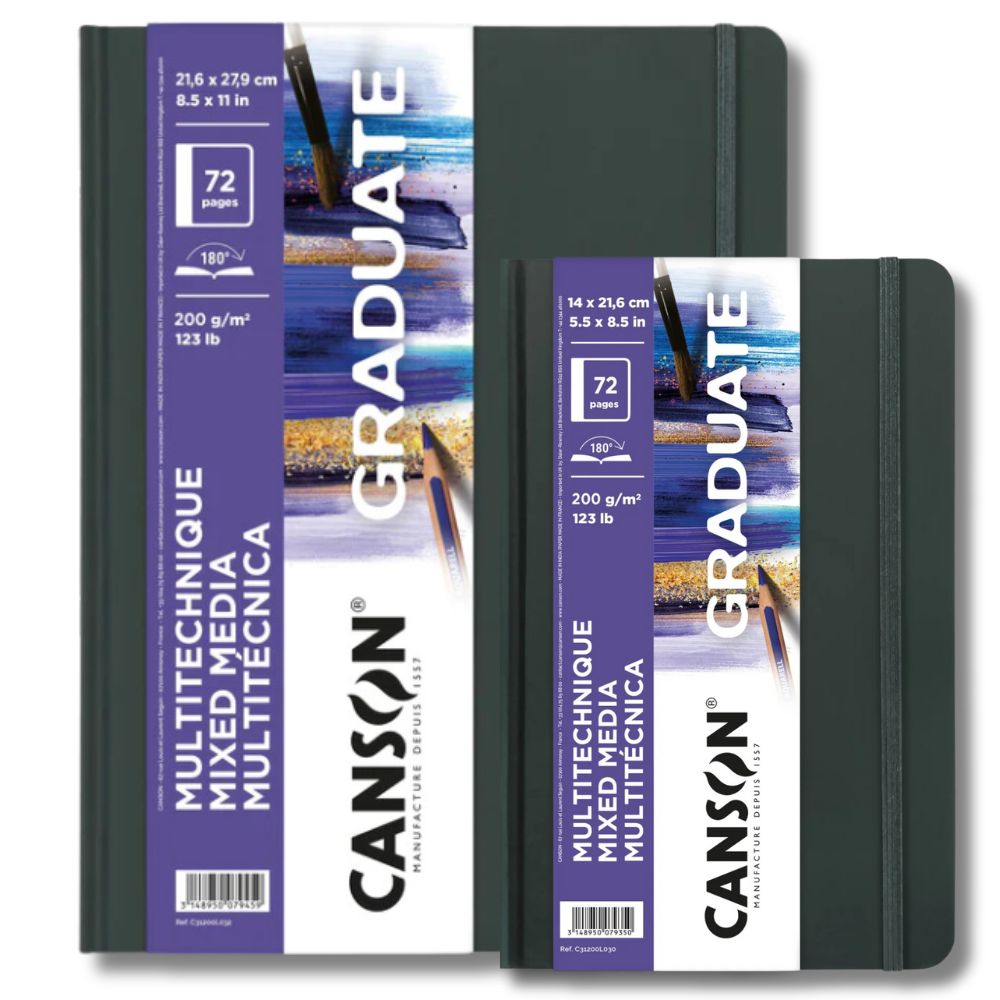 Canson Art Book Mix Media – Bloc 40 Feuilles 224g/m², Format 22,9 X 30,5 Cm, Idéal Toutes Techniques !