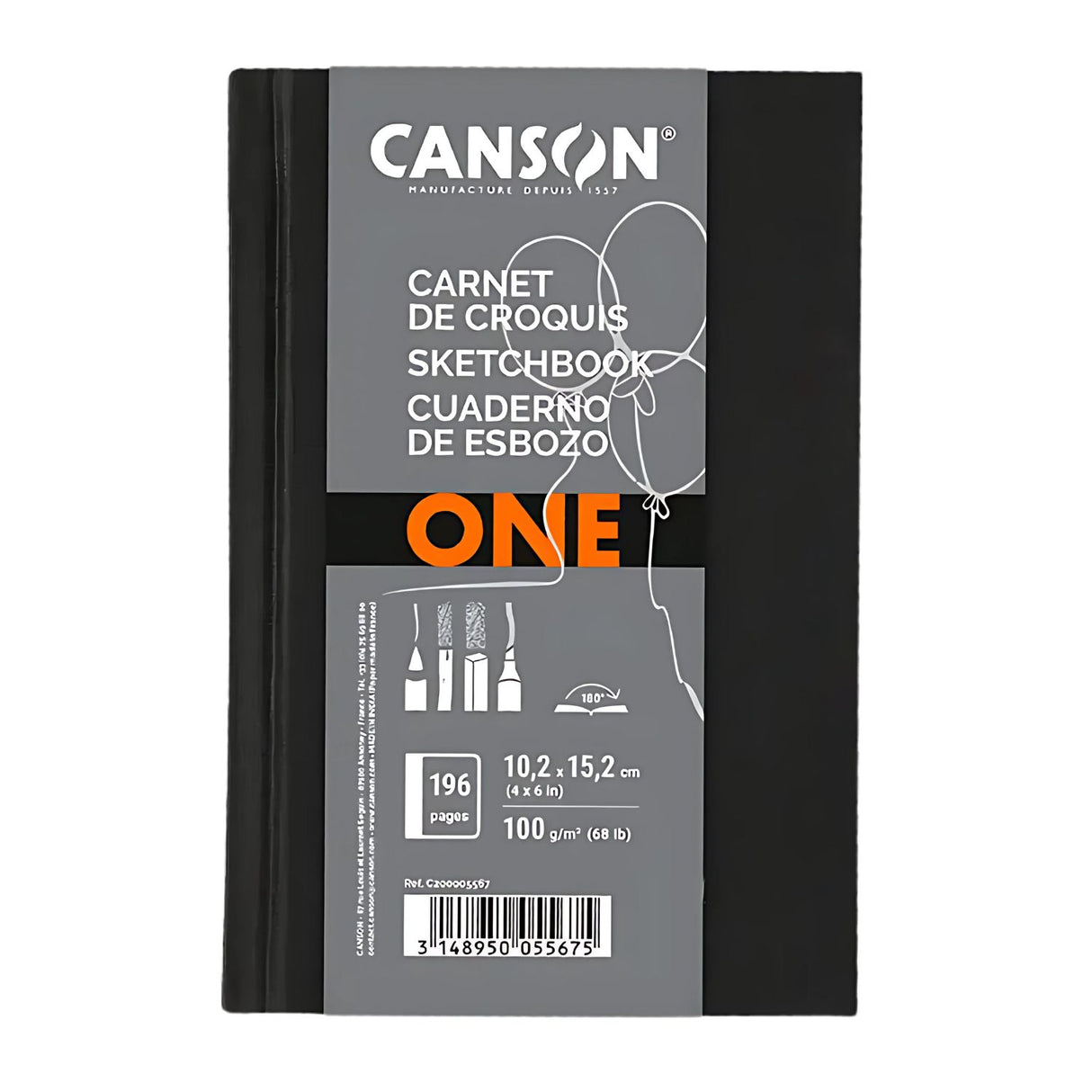 Canson Art Book - Libreta One 98 Hojas, 100 g/m2