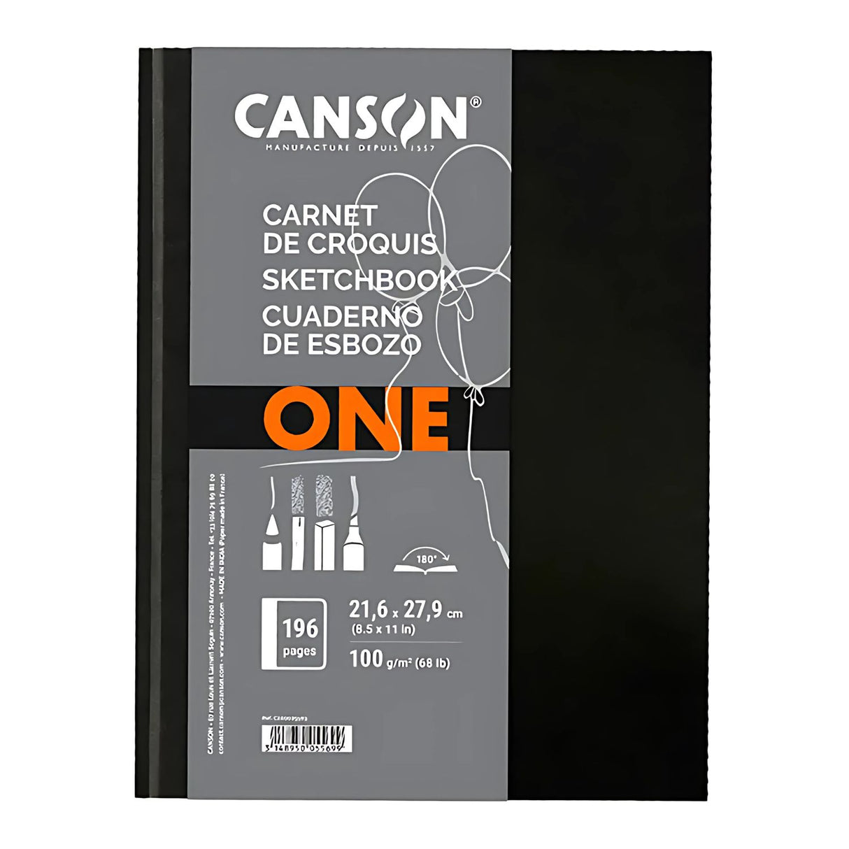Canson Art Book - Libreta One 98 Hojas, 100 g/m2