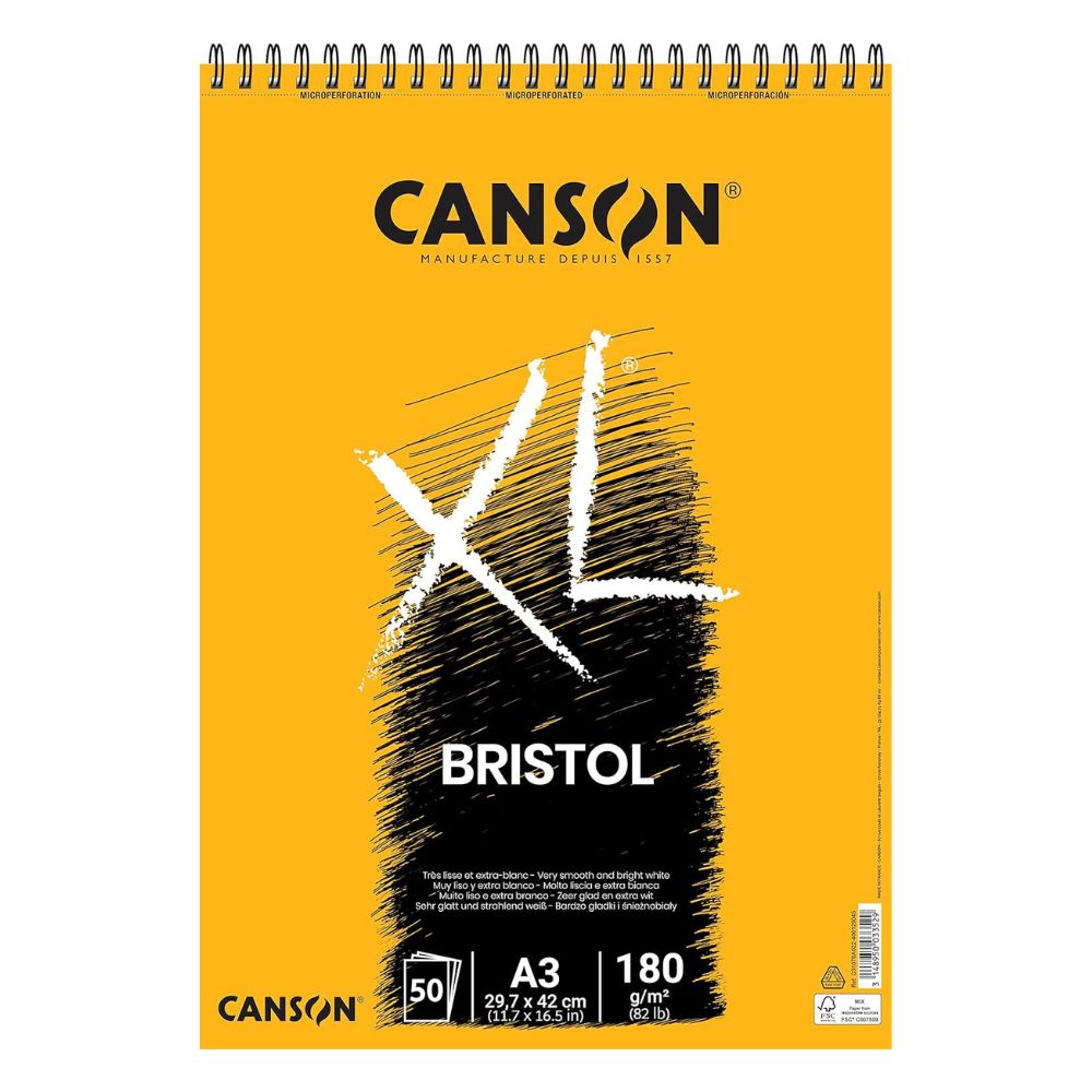 Canson XL - Block Bristol A3 29,7 x 42 cm 50 Hojas