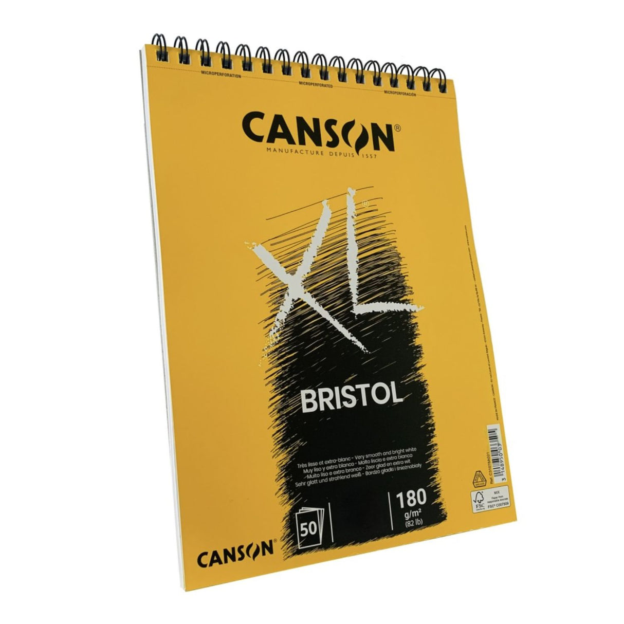 Canson XL - Croquera Bristol 50 Hojas, 180 g/m2
