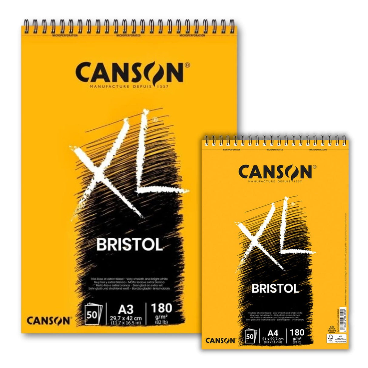Canson XL - Croquera Bristol 50 Hojas, 180 g/m2