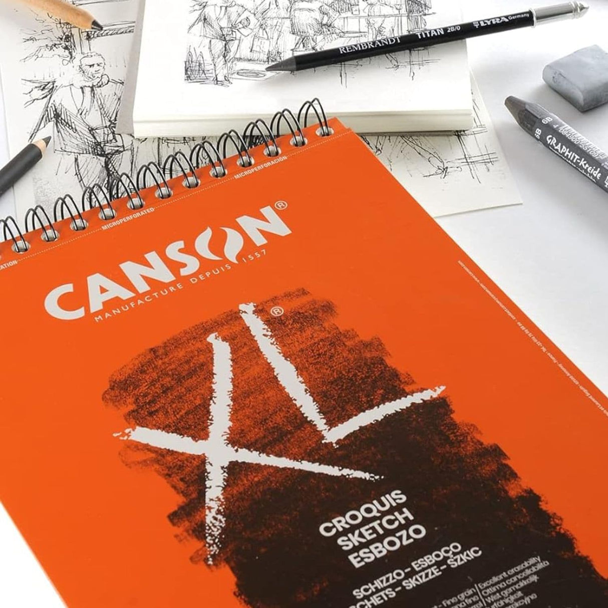 Canson XL - Croquera para Bocetos Croquis 90 g/m2