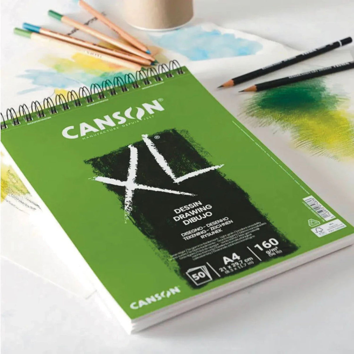 Canson XL - Croquera Dessin para Dibujo 160 gm2