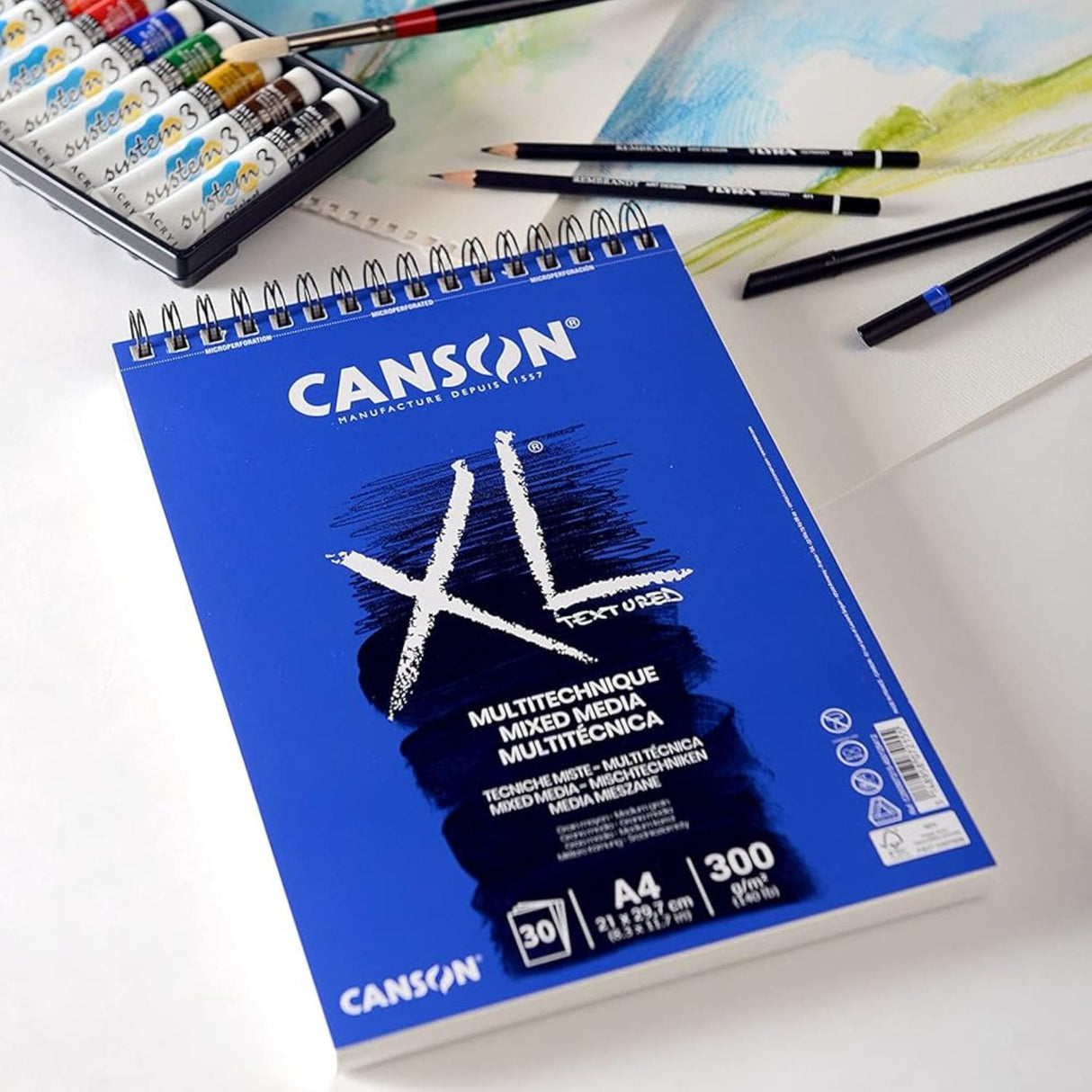Canson XL - Croquera Mix Media para Técnicas Mixtas 300 g/m2