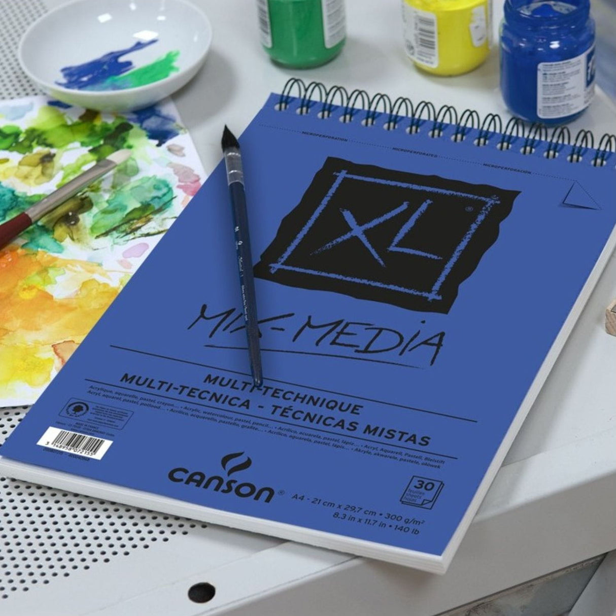 Canson XL - Croquera Mix Media para Técnicas Mixtas 300 g/m2