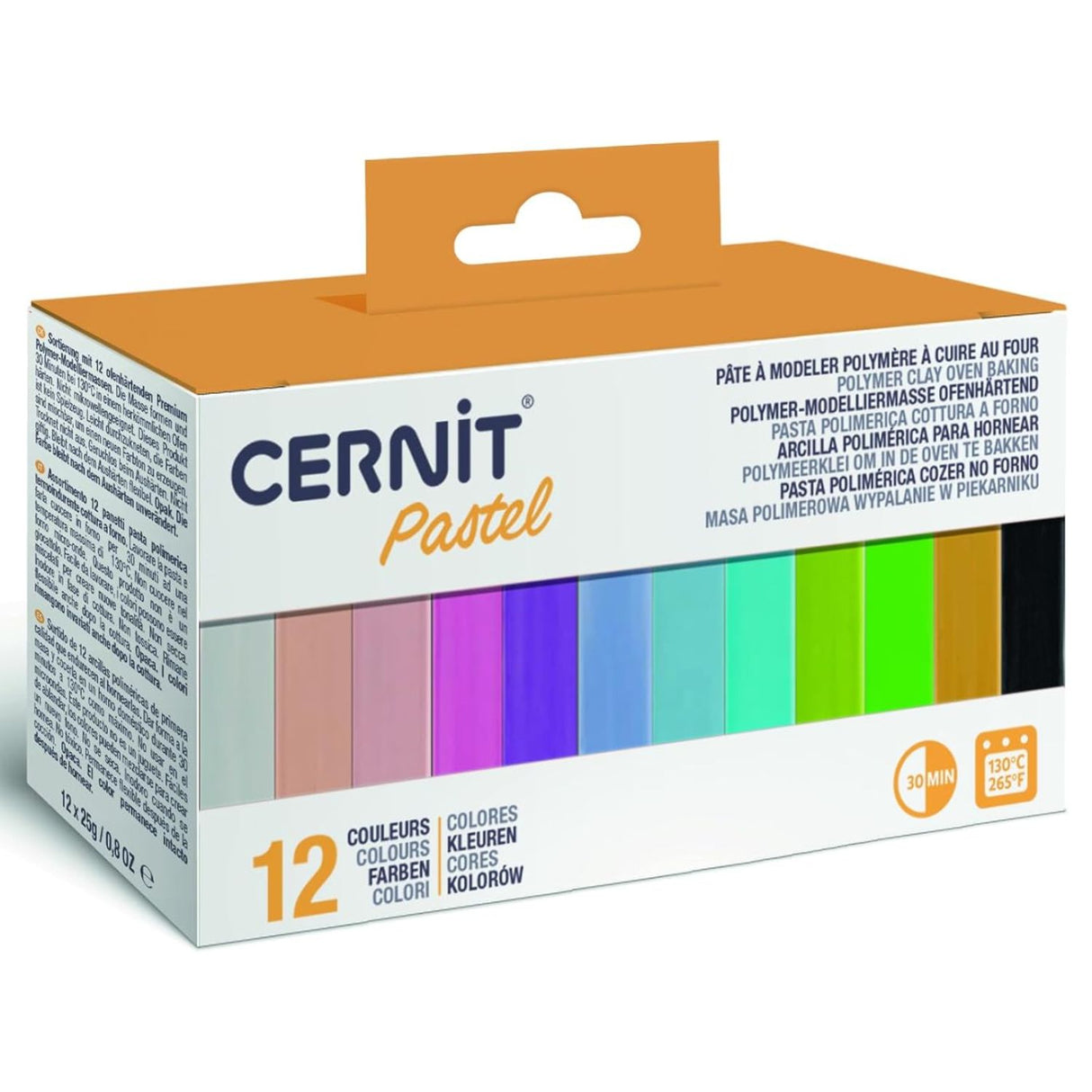 Cernit - Set 12 Arcillas Poliméricas Pastel 25 g