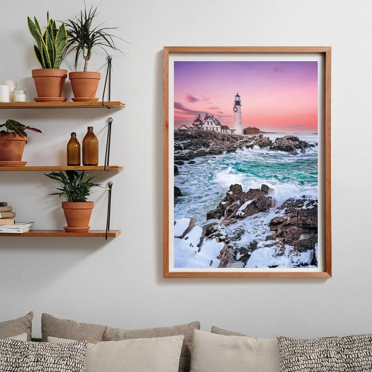 Clementoni - Puzzle 1000 Piezas Compact Furst Snow At Portland Head High Quality Collection
