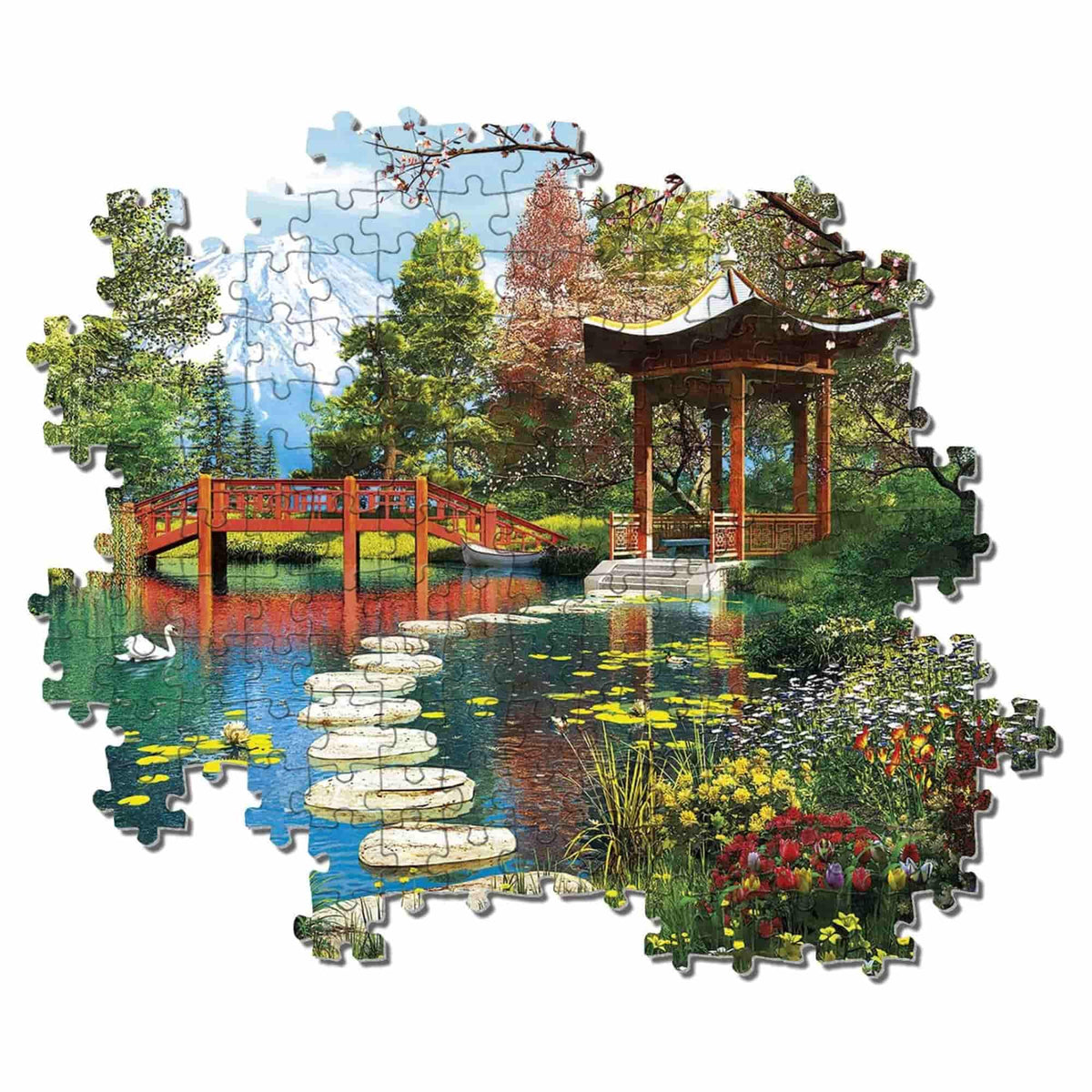 Clementoni - Puzzle 1000 Piezas Fuji Garden High Quality Collection