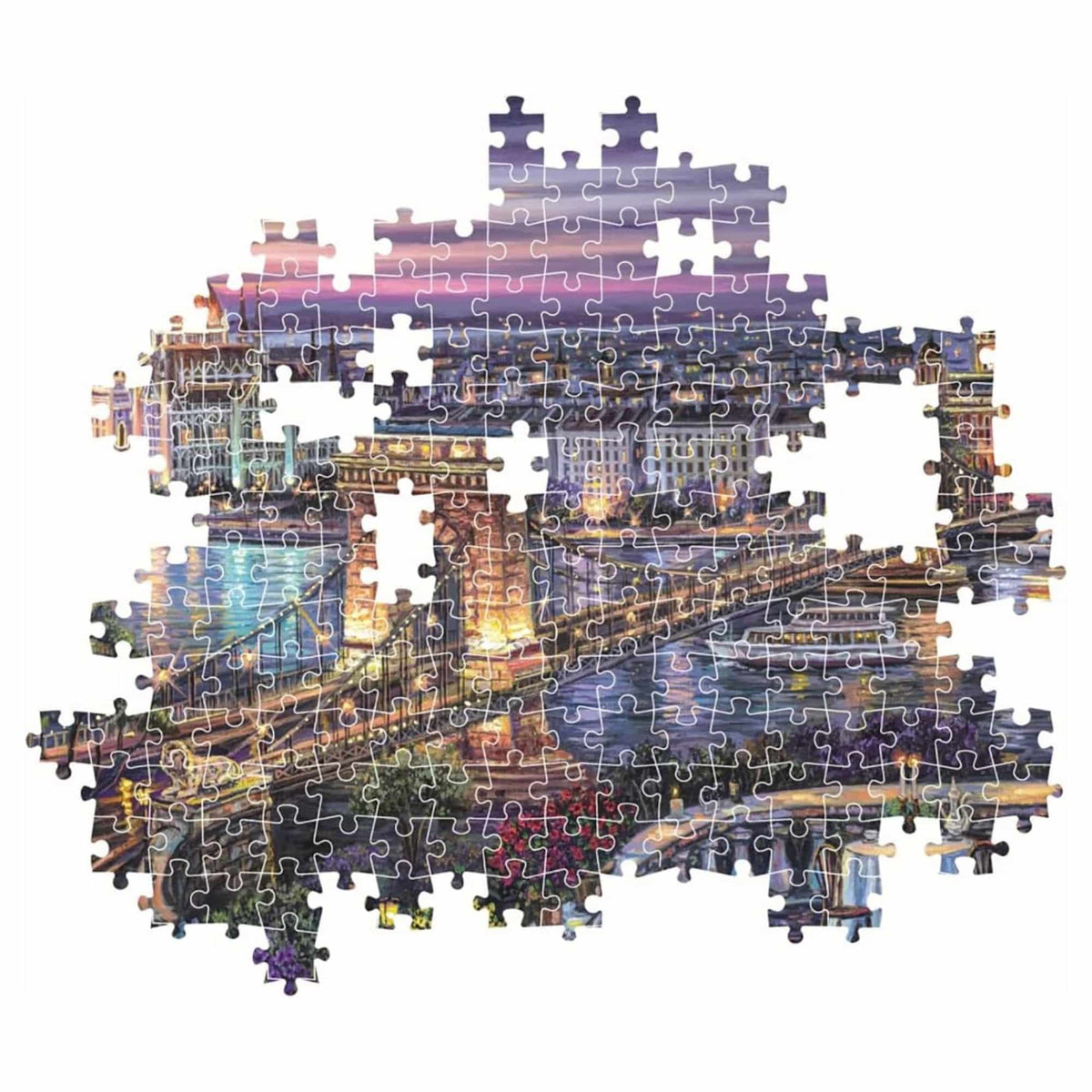 Clementoni - Puzzle 1000 Piezas Lights of the Danube High Quality Collection