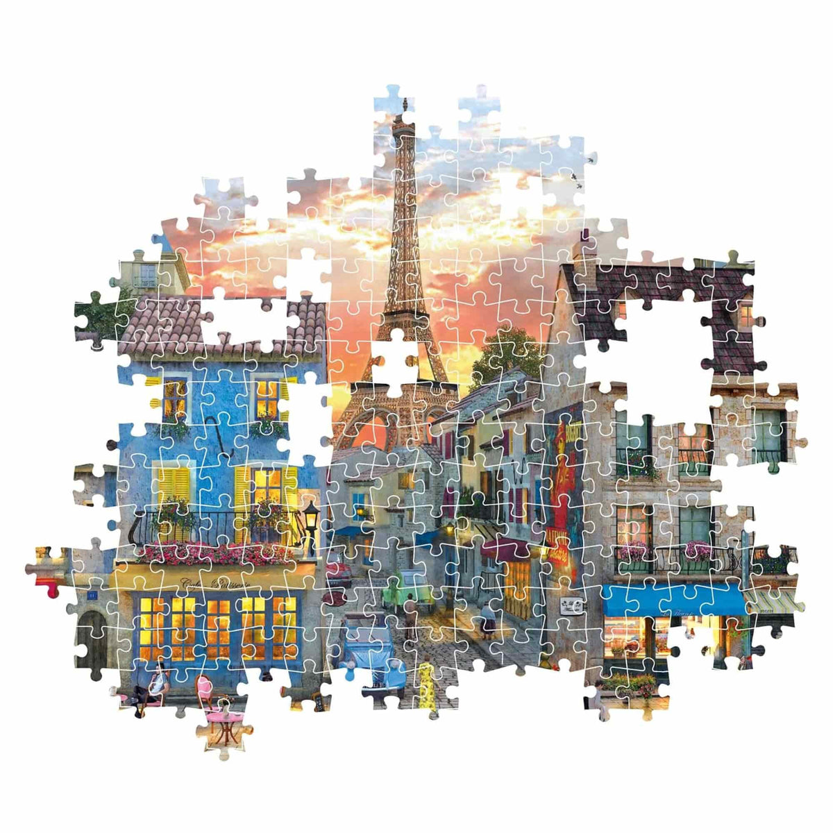Clementoni - Puzzle 1000 Piezas Streets of Paris High Quality Collection