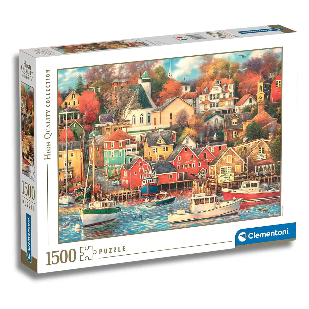 Clementoni - Puzzle 1500 Piezas Good Times Harbor High Quality Collection