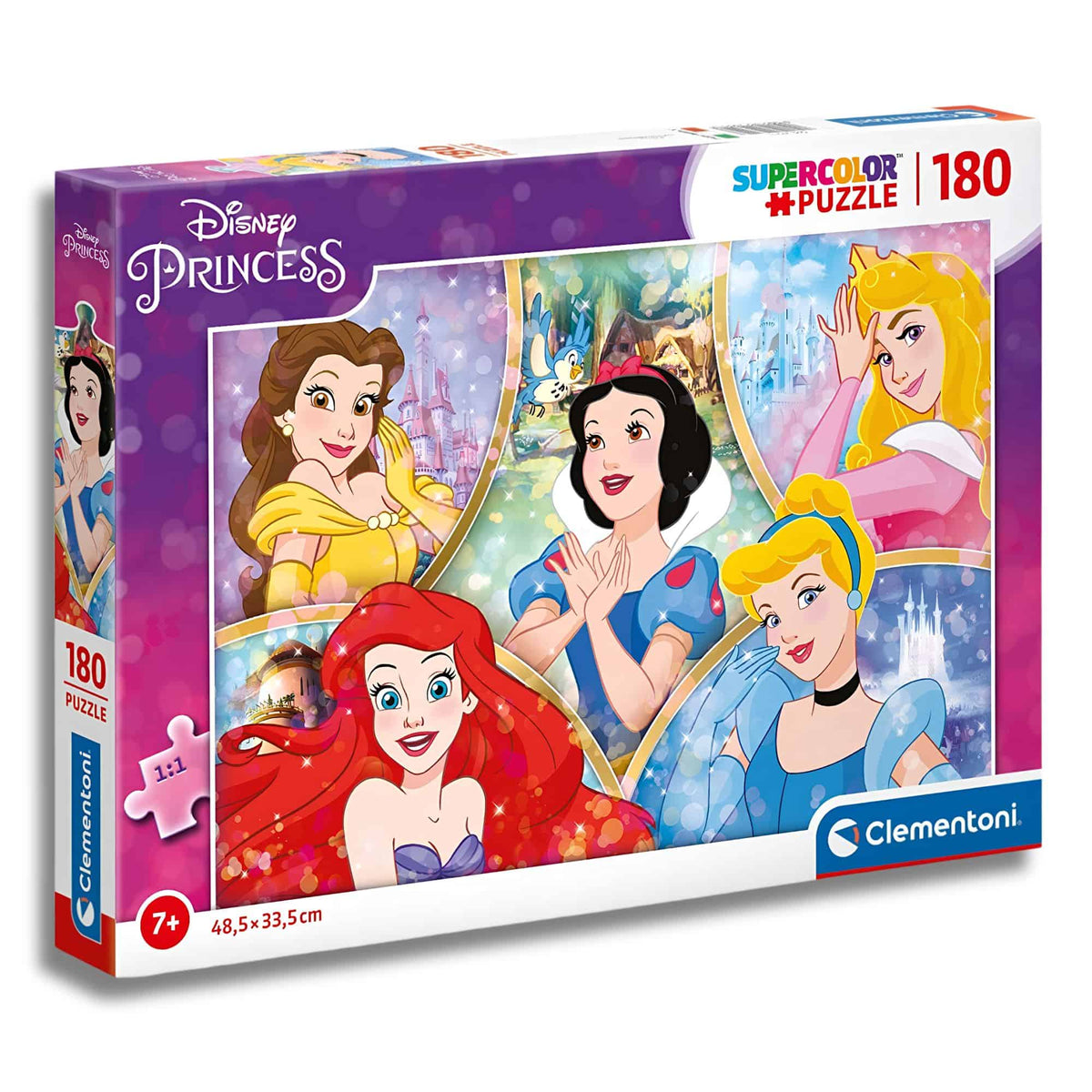 Clementoni - Puzzle 180 Piezas Princesas Disney