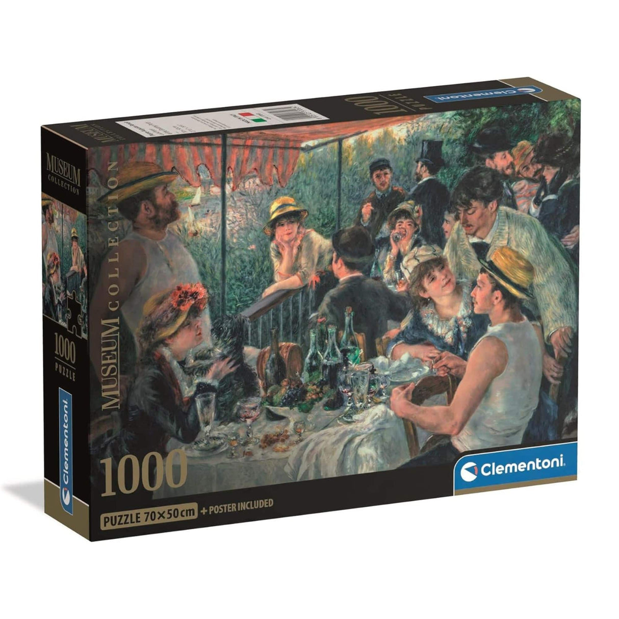 Clementoni - Puzzle 1000 Piezas El Almuerzo de los Remeros Museum Collection